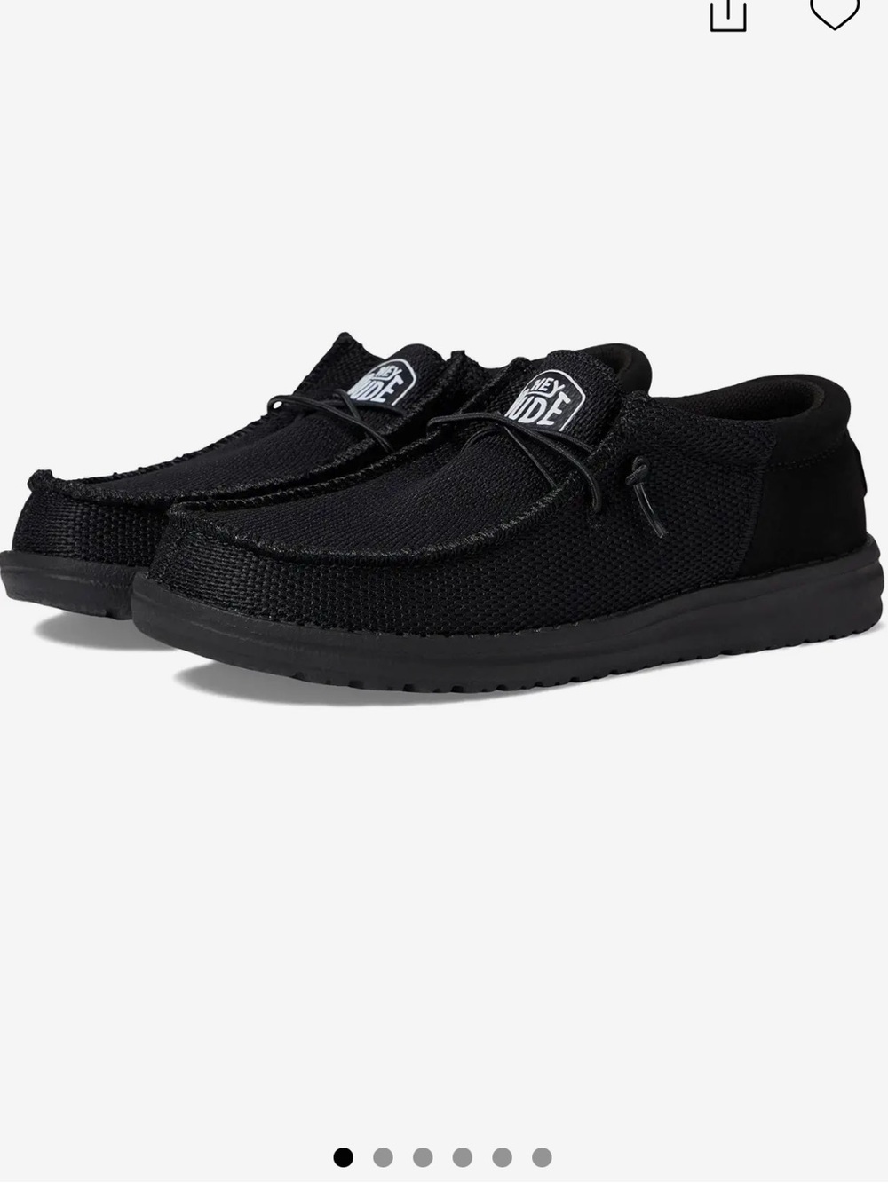 Hey Dude Wendy Funk Mono Slip-On Casual Shoes in Black | Size l4